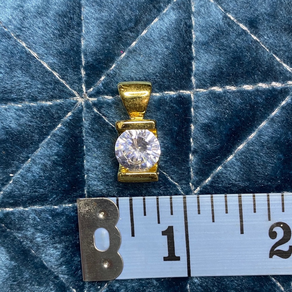 Gold CZ Pendant